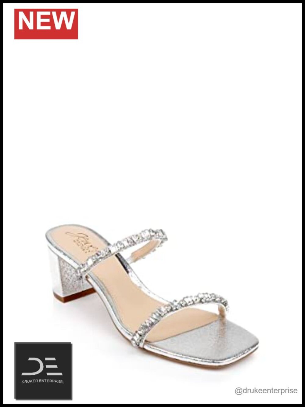 Block Heel Slides Padded Slingback Open Toe Women's Heeled Sandals